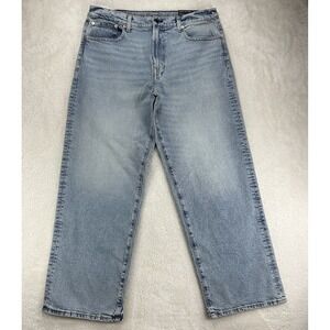 American Eagle Outfitters Baggy Jeans Mens 36x34 Straight Wide Leg Skater NEW